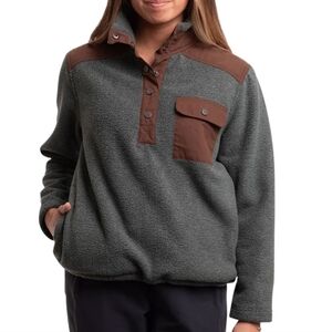 JETTY Fleece Pullover Jacket Womens Small Green Outdoor Hiking Trails